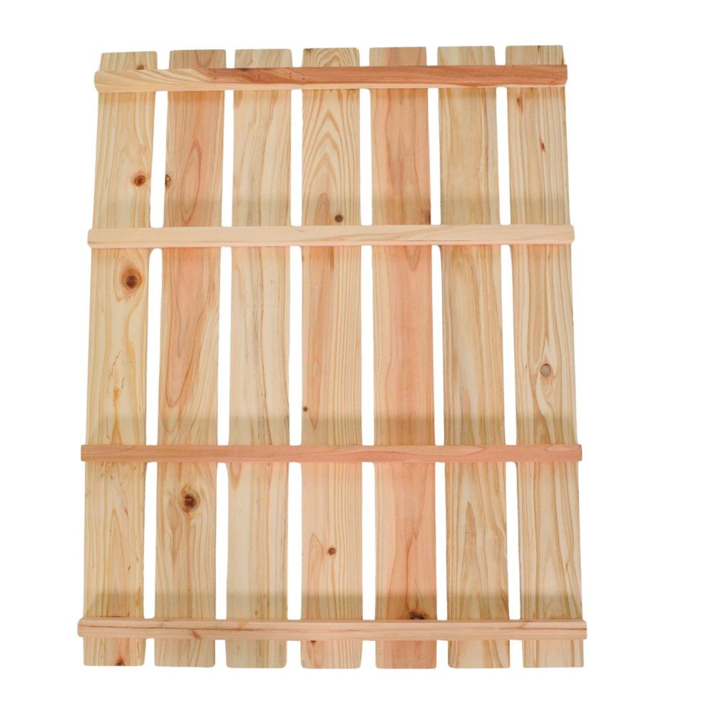 天然木 杉すのこ（特大）　約８５&times;６６ｃｍ, 杉, 特大