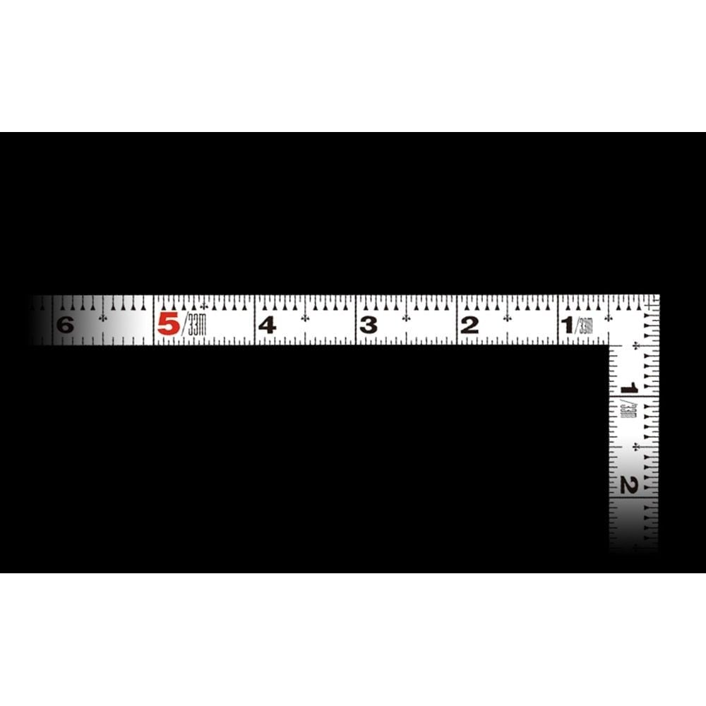 曲尺平ぴた ホワイト 1尺/30cm併用目盛, ホワイト, 30cm