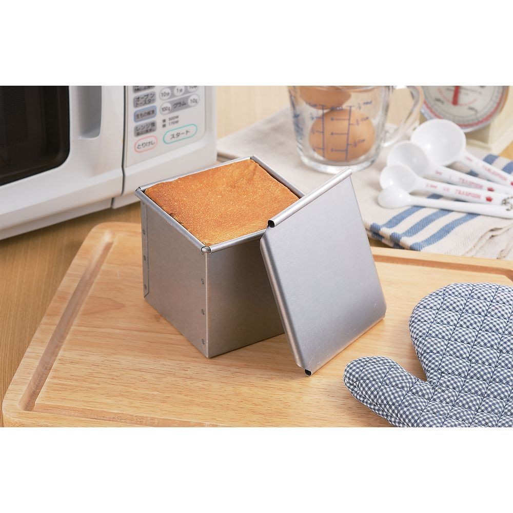 タイガークラウン（TIGERCROWN） スクエアブレッド　パン型　０．５斤 2382, シルバー, 0.5斤用