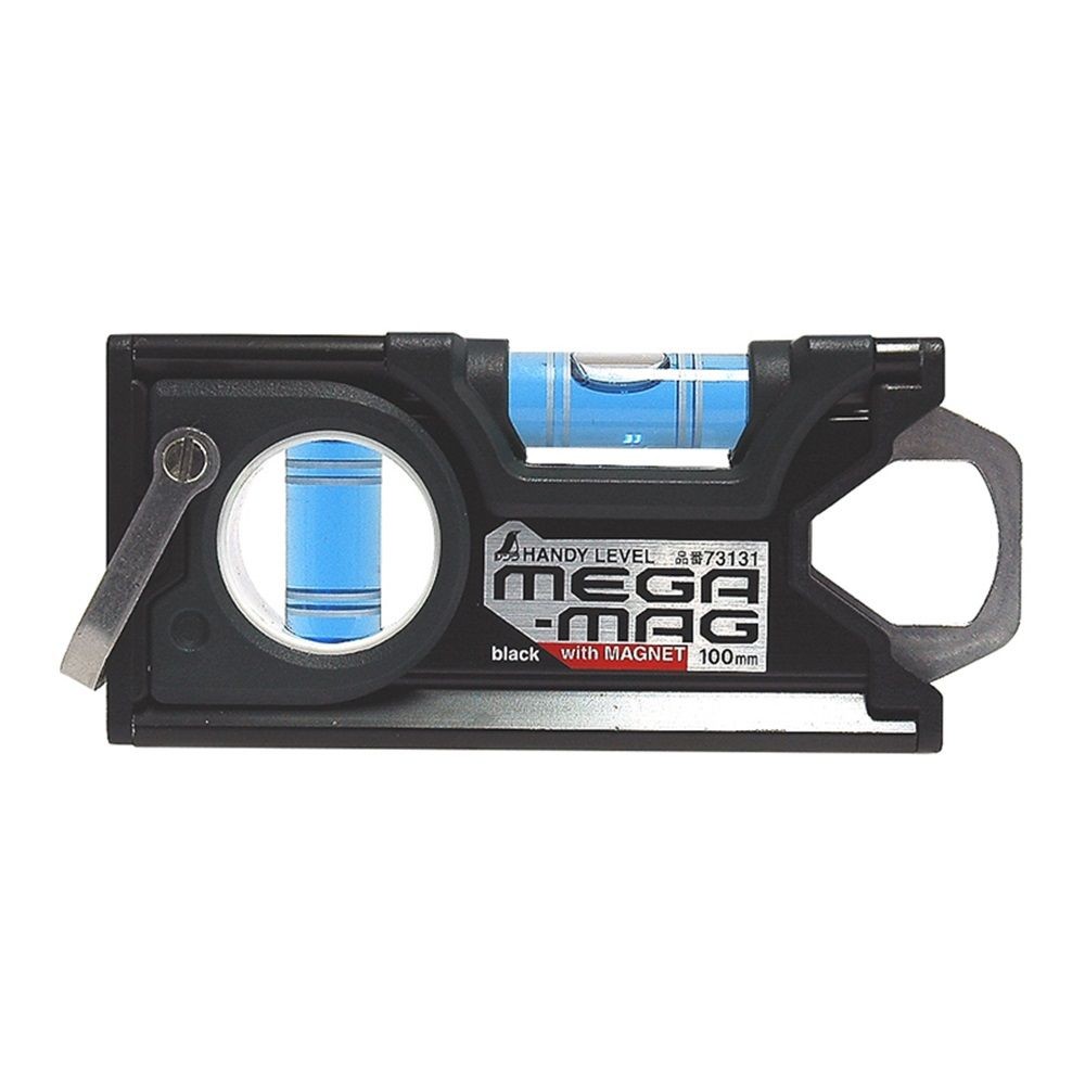 ハンディレベル MEGA-MAG100mm 黒 マグネット付, 73131, 100mm