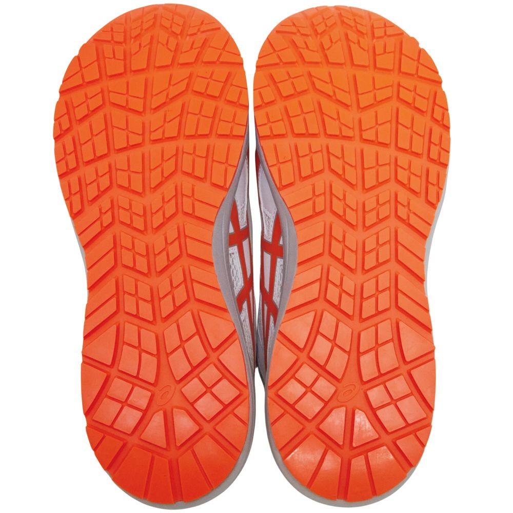 アシックス（ASICS） ウィンジョブCP219 BOA ホワイト&times;ショッキングオレンジ, ホワイト&times;ショッキングオレンジ, 25.5cm