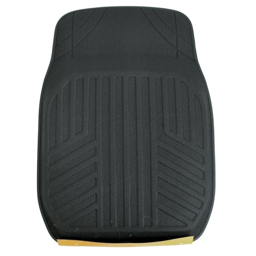 ズレにくいカーマット　前席用　67．5&times;50ｃｍ, ブラック, 前席用