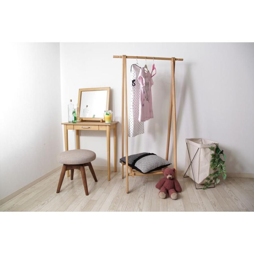 不二貿易  木製ハンガー　6110ー6ー80（ＫＩ）ＮＡ 【メーカー直送・代引不可】, ナチュラル, 6110ー6ー80（ＫＩ）ＢＲ