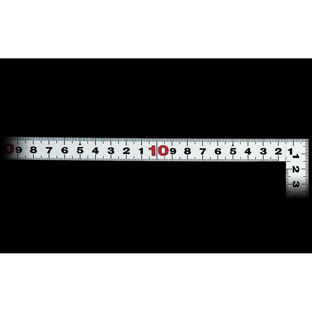 曲尺平ぴた シルバー 50cm表裏同目 JIS, シルバー, 50cm