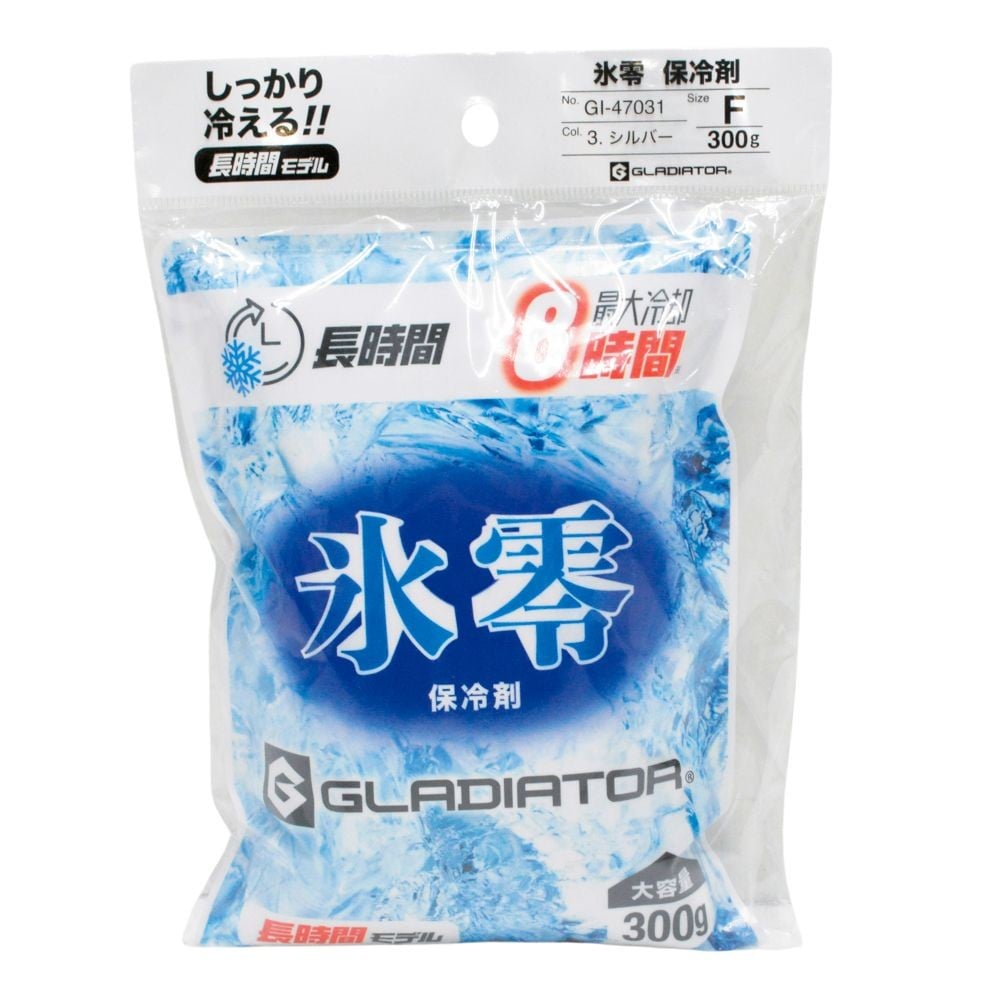 コーコス グラディエーター VOLTICE 氷零0度 保冷剤 300g GI47031, シルバー, 300g