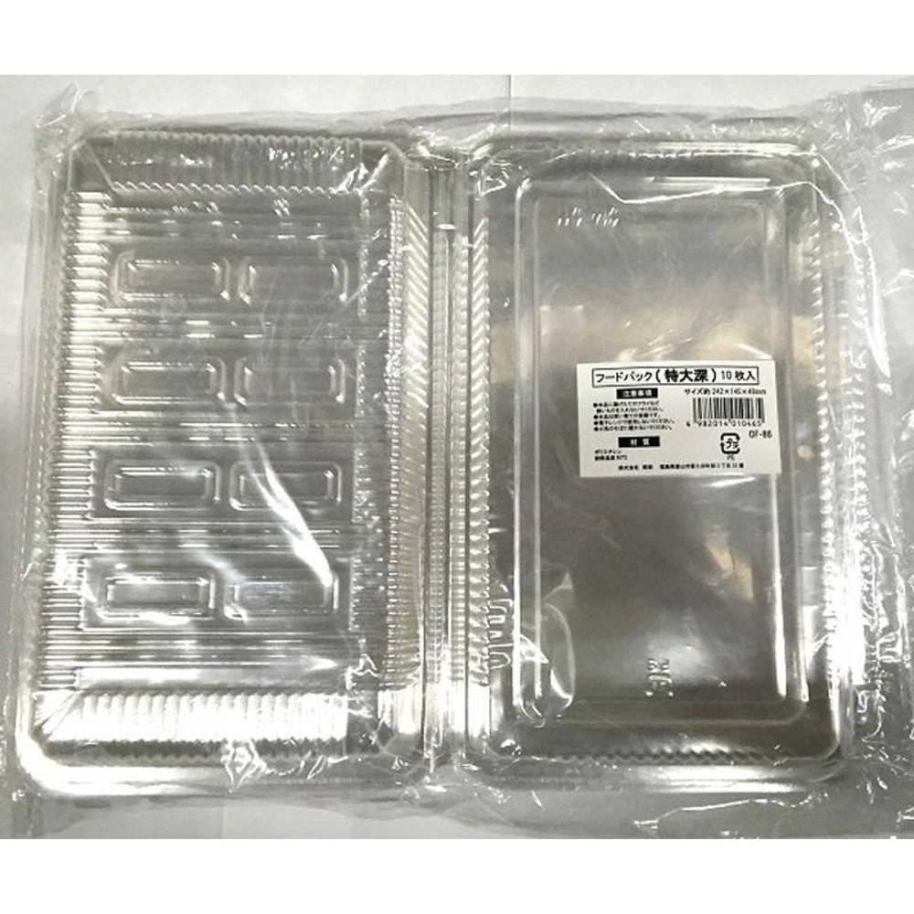 フードパック　平版　10枚パック, 透明（小）, 小