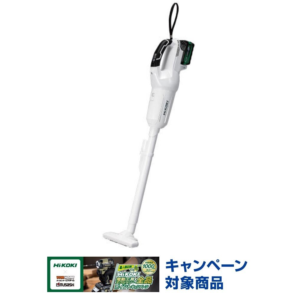 HiKOKI ハイコーキ コードレスクリーナー R18DPA (NN) ※本体のみ, ホワイト, R18DPA(NN)