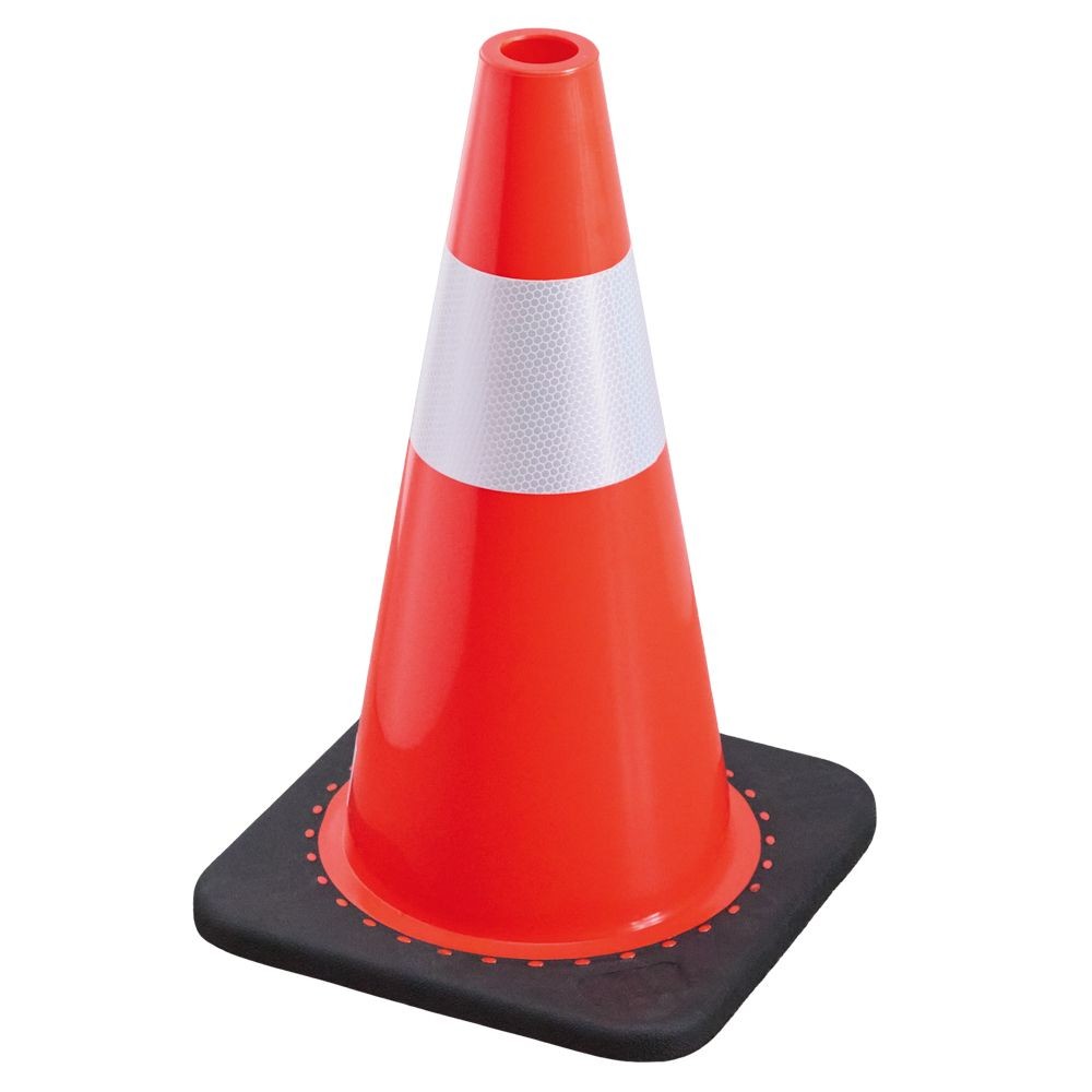 ＰＶＣ　反射コーン　Ｈ４５　レッド, 赤, 1個入り