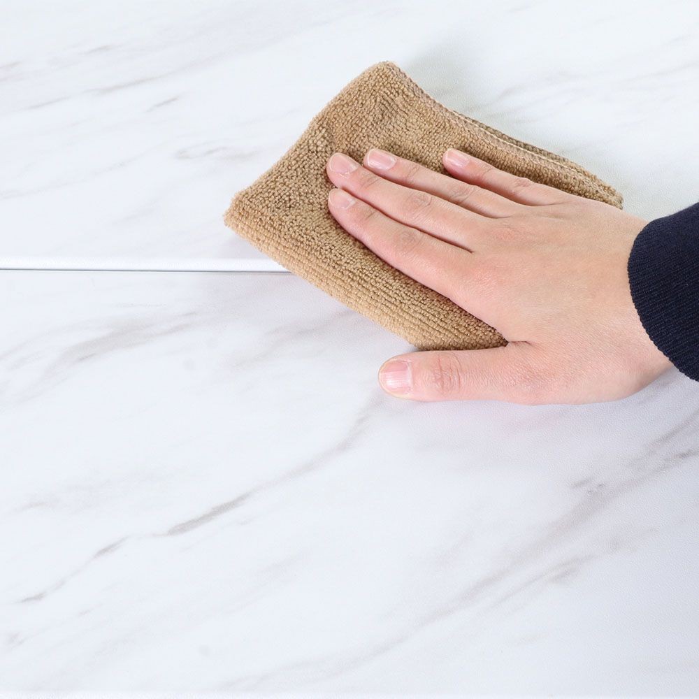 不二貿易 大理石柄フォールディングワゴン【メーカー直送・代引不可】, ホワイト, 幅680mm&times;奥行400mm&times;高さ700mm