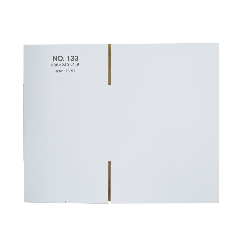 １３３　白ダンボール　３００&times;２４０&times;２１５, 白, 80サイズ