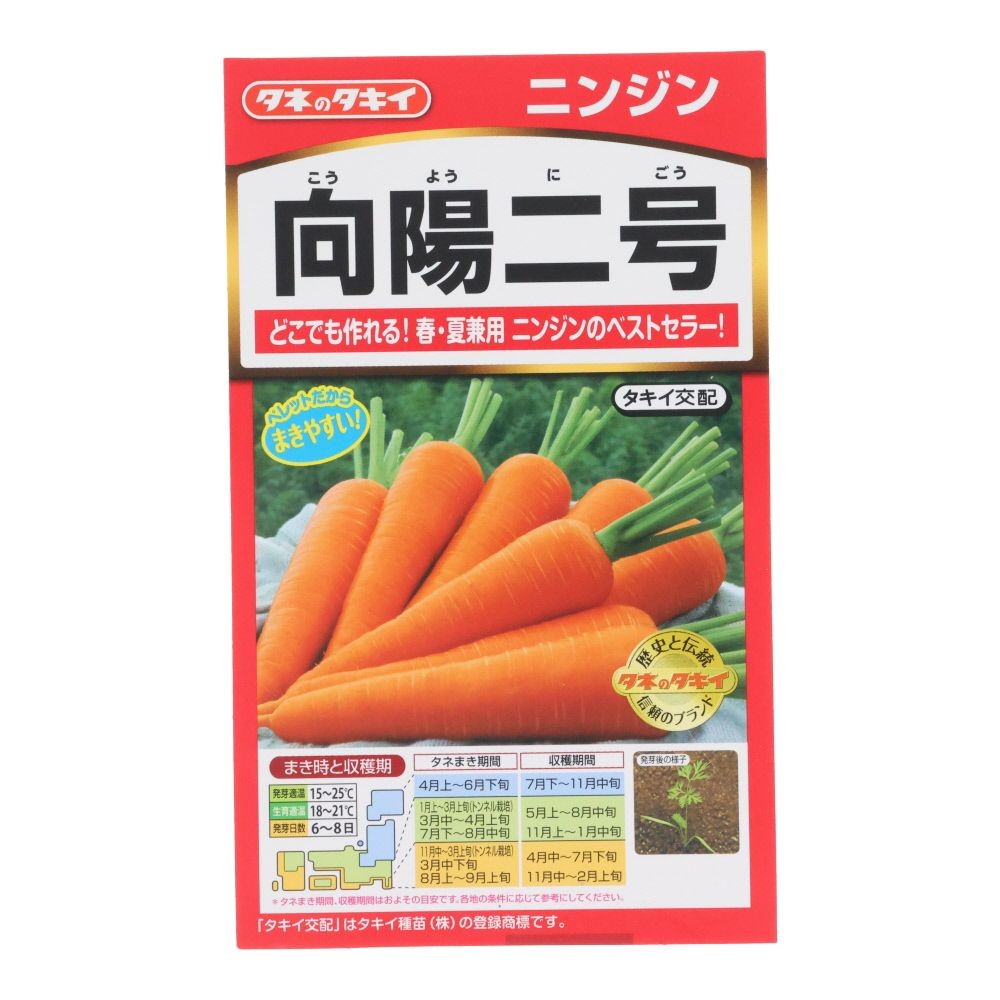 タキイ　にんじん　向陽ニ号, ニンジン, 200粒