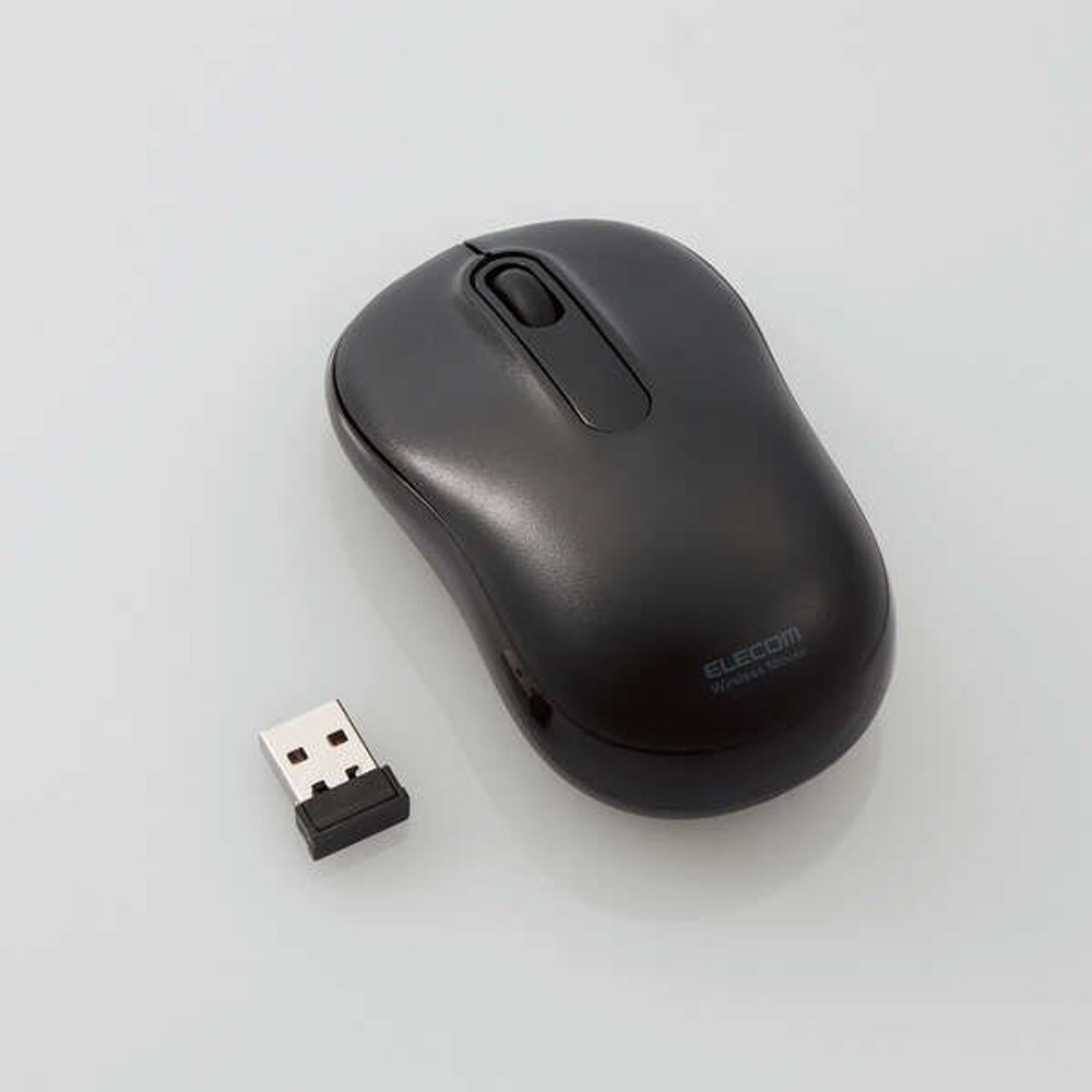 抗菌ワイヤレス静音光学式マウス M-DY11DRSKBK, ブラック, Mサイズ