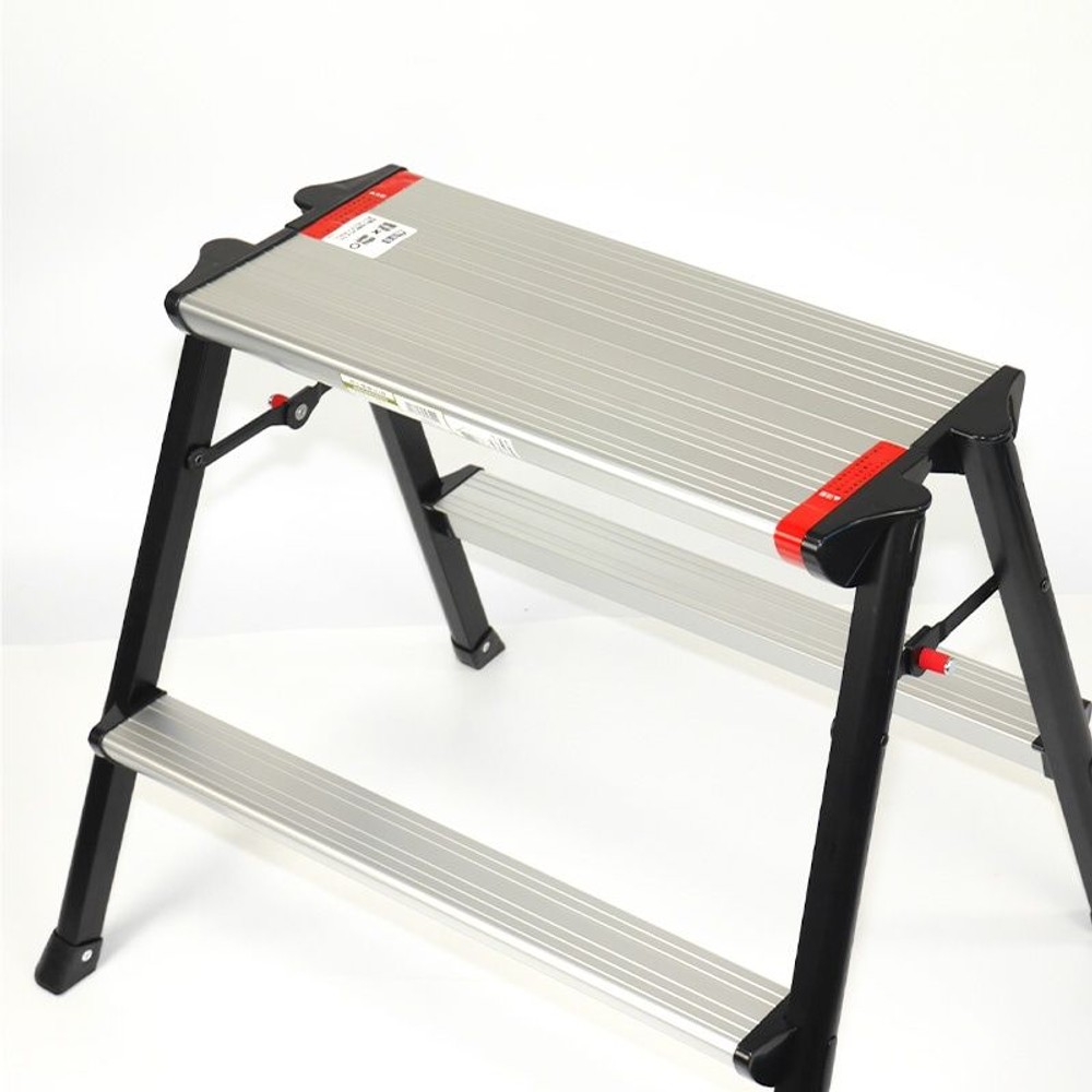 天板が広い踏み台 超広幅 2段, シルバー60cm, 60cm