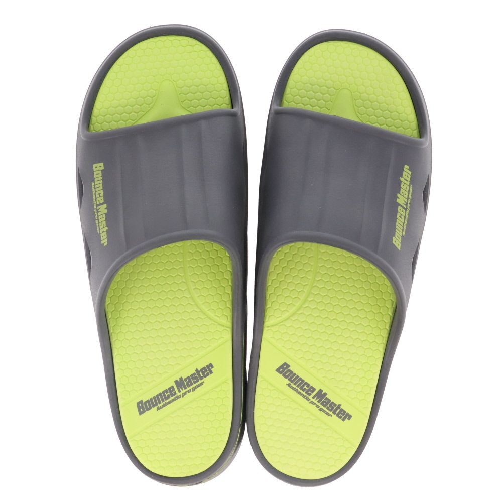 紳士　ＢＭ防滑高弾力　シャワーサンダル　ＧＹＧＲ　ＬＬ, ダークグレー&times;ライトグリーン, LLサイズ
