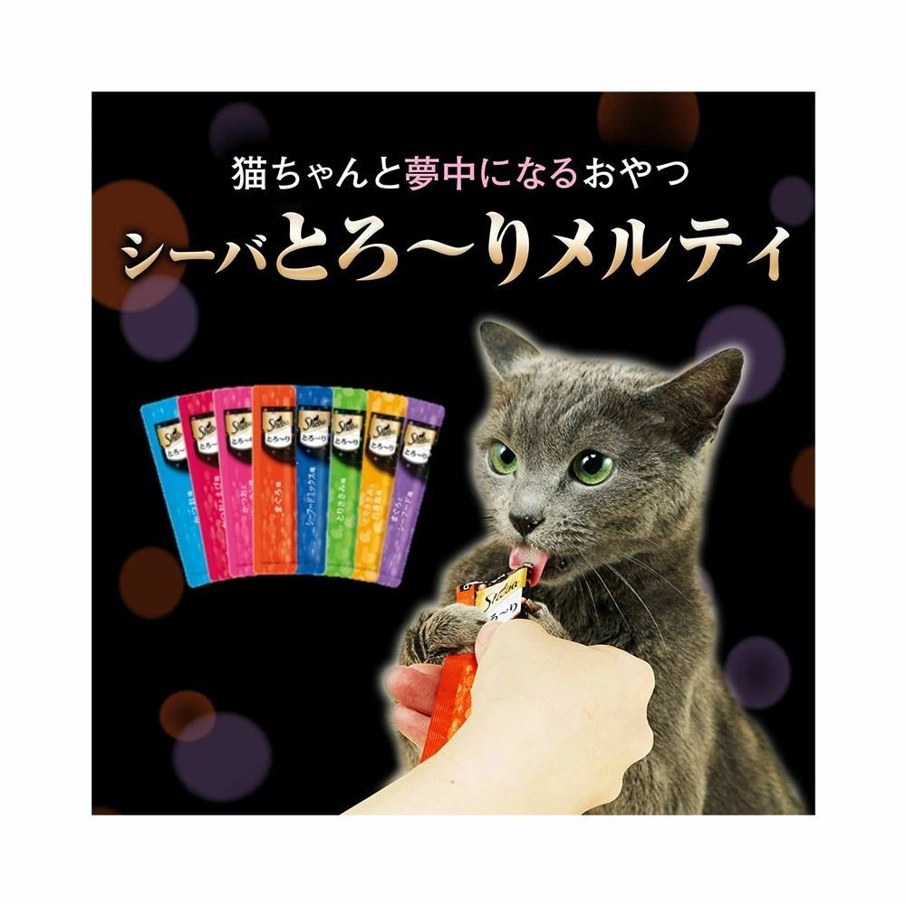 シーバ とろ〜りメルティ まぐろ＆かつお味グルメセレクション 12g×60本, まぐろ＆かつお味, 12g×60本