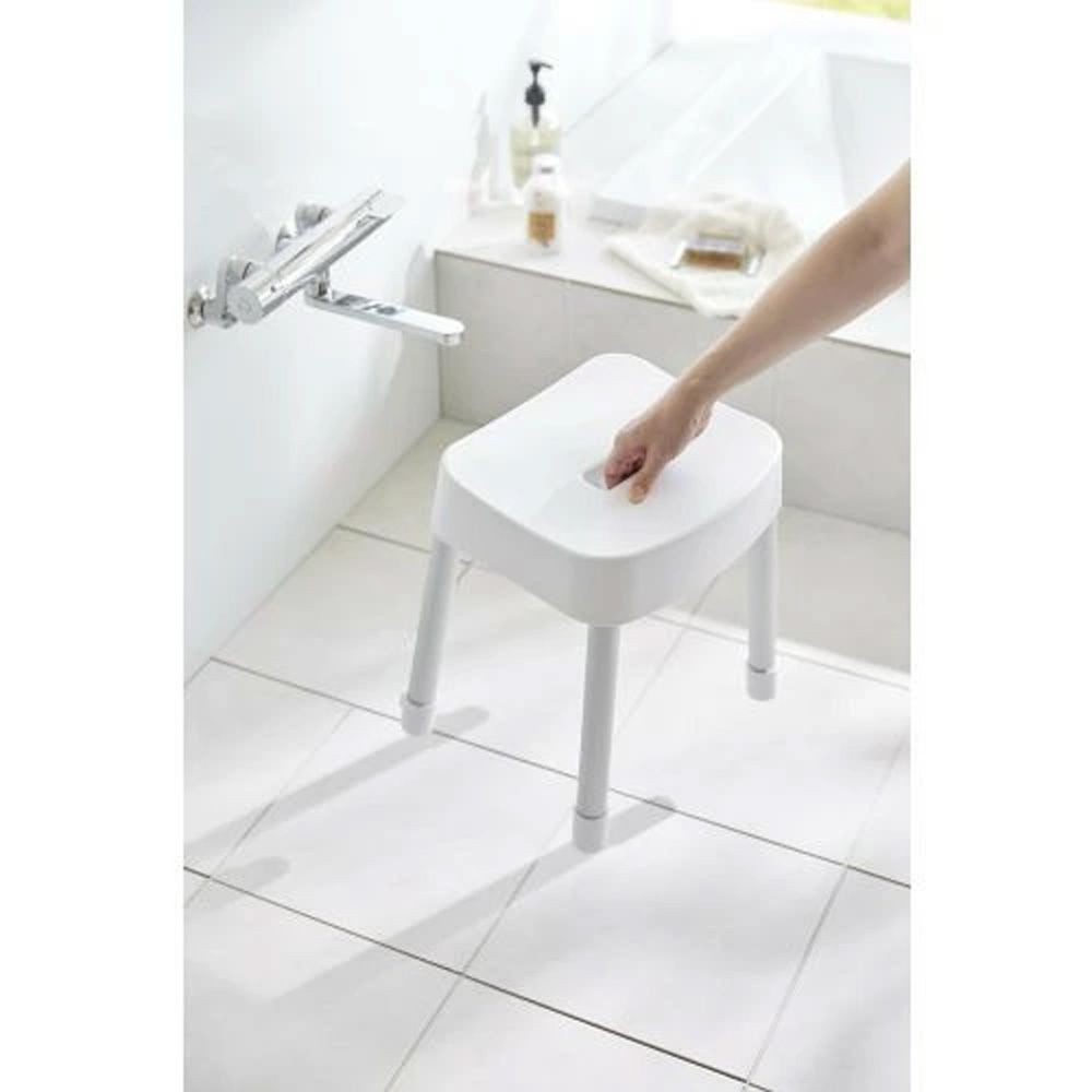 山崎実業 MIST ミスト マグネット&風呂イス SH35, ホワイト, 幅335mm&times;奥行280mm&times;高さ350mm