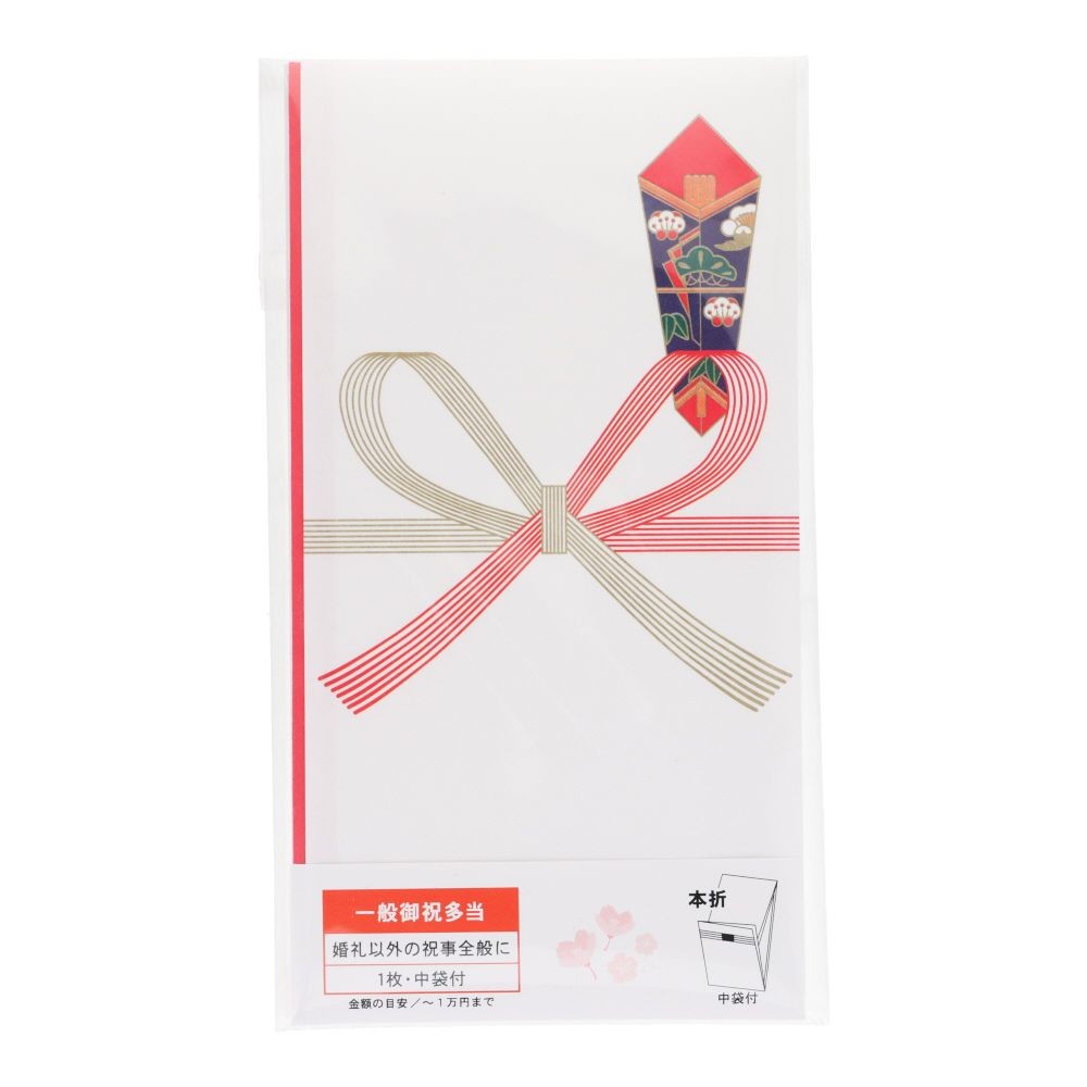 多当折　祝字なし　本折　中袋付　１枚, 祝字なし, 1枚入り