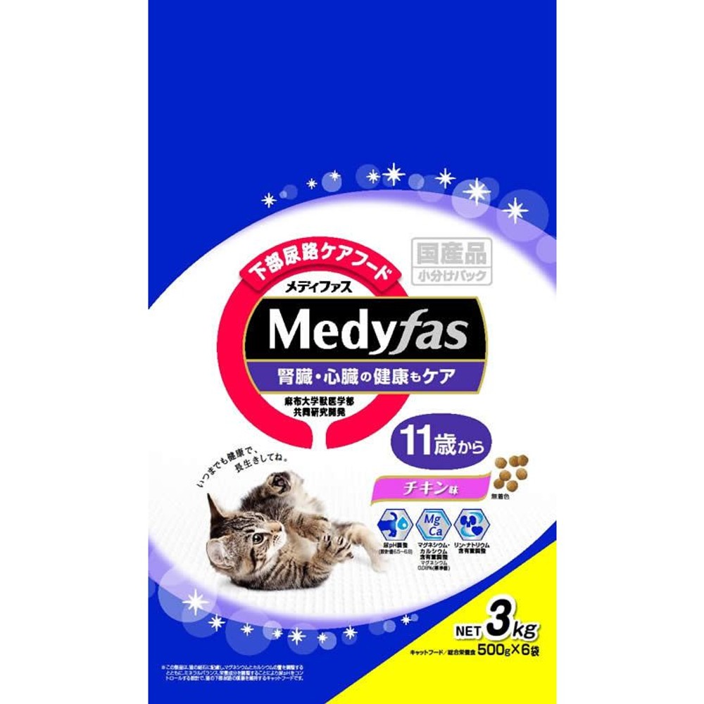 ペットライン　メディファス１１歳からチキン味３ｋｇ, -, 3.0kg