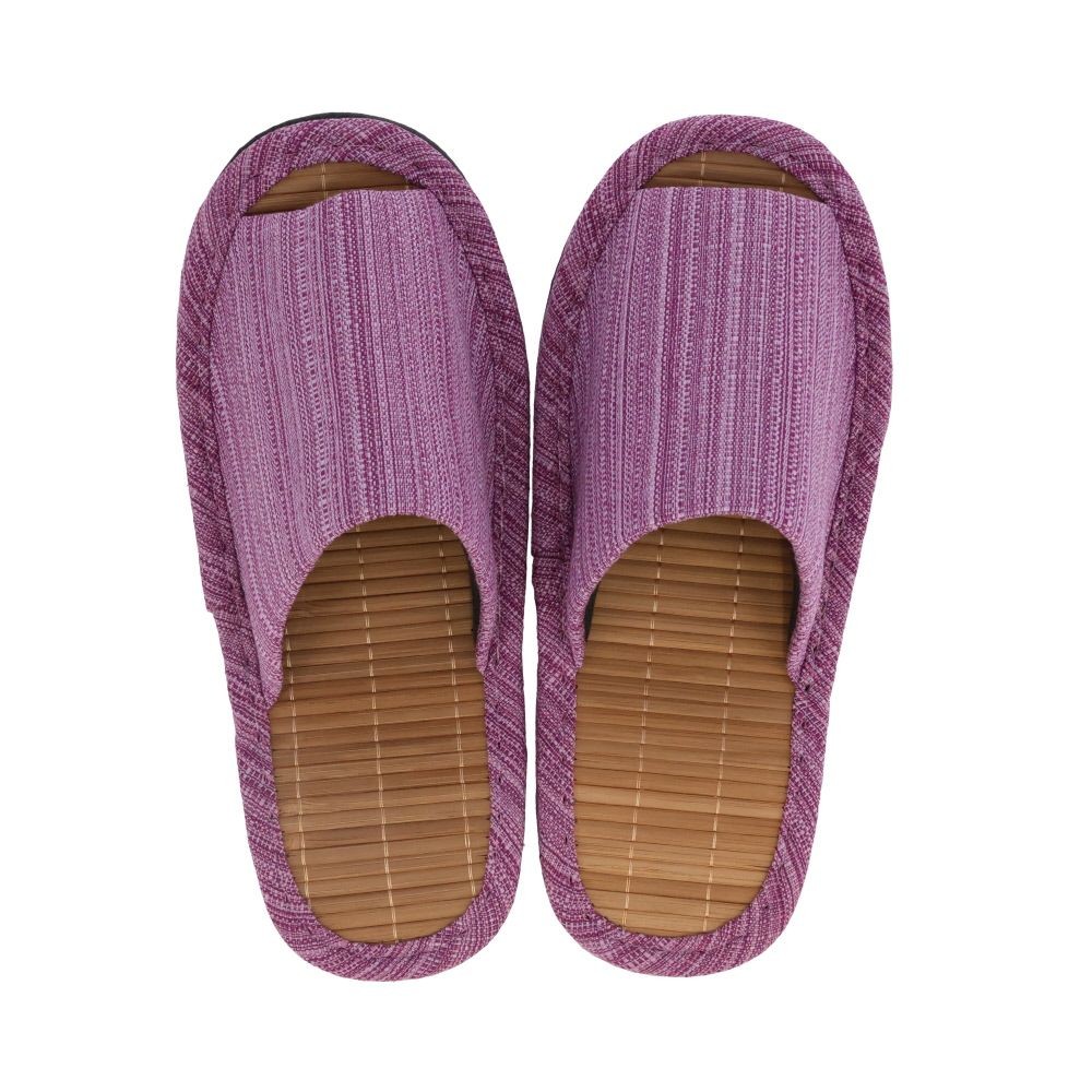 竹中敷きスリッパ, パープル, Mサイズ