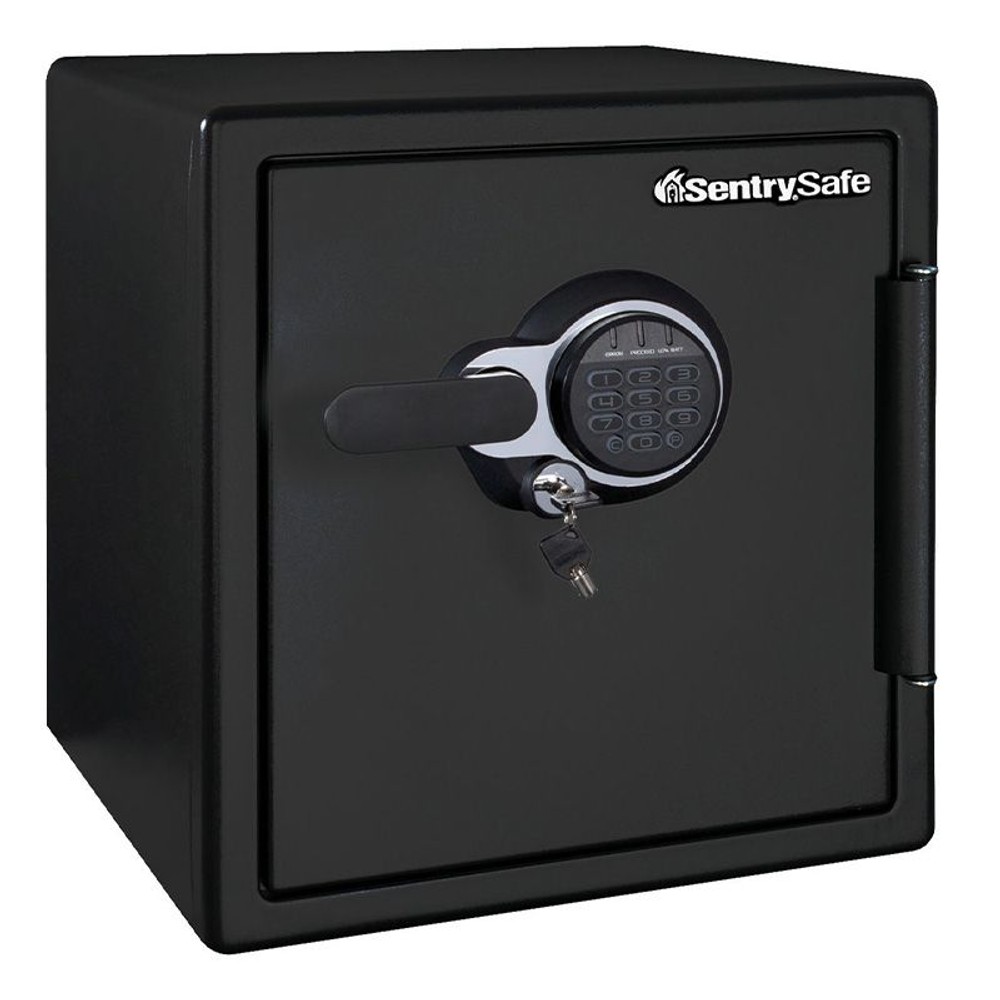 【開梱・設置費込】セントリー耐火・耐水金庫  JFW123GEL  テンキー式 1時間耐火 33.6L【メーカー直送・代引不可】, ブラック, 33.6L