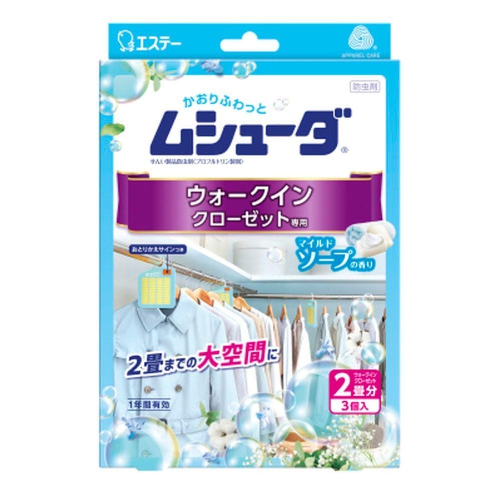 かおりムシューダウォークインクローゼット用, ソープ, 3個入