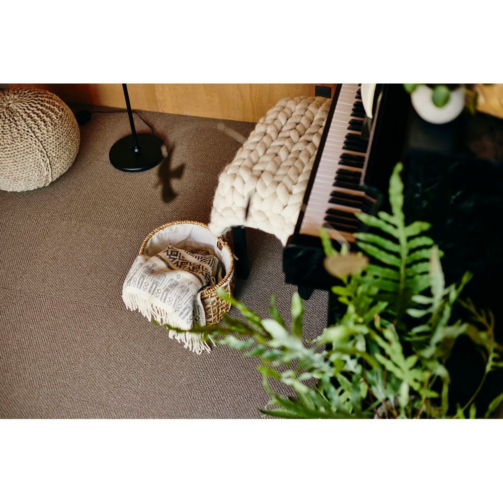 東リ　遮音タイルカーペット　ＡＫ8004ＳＣ &times;10個セット, ブラウン, 40cm