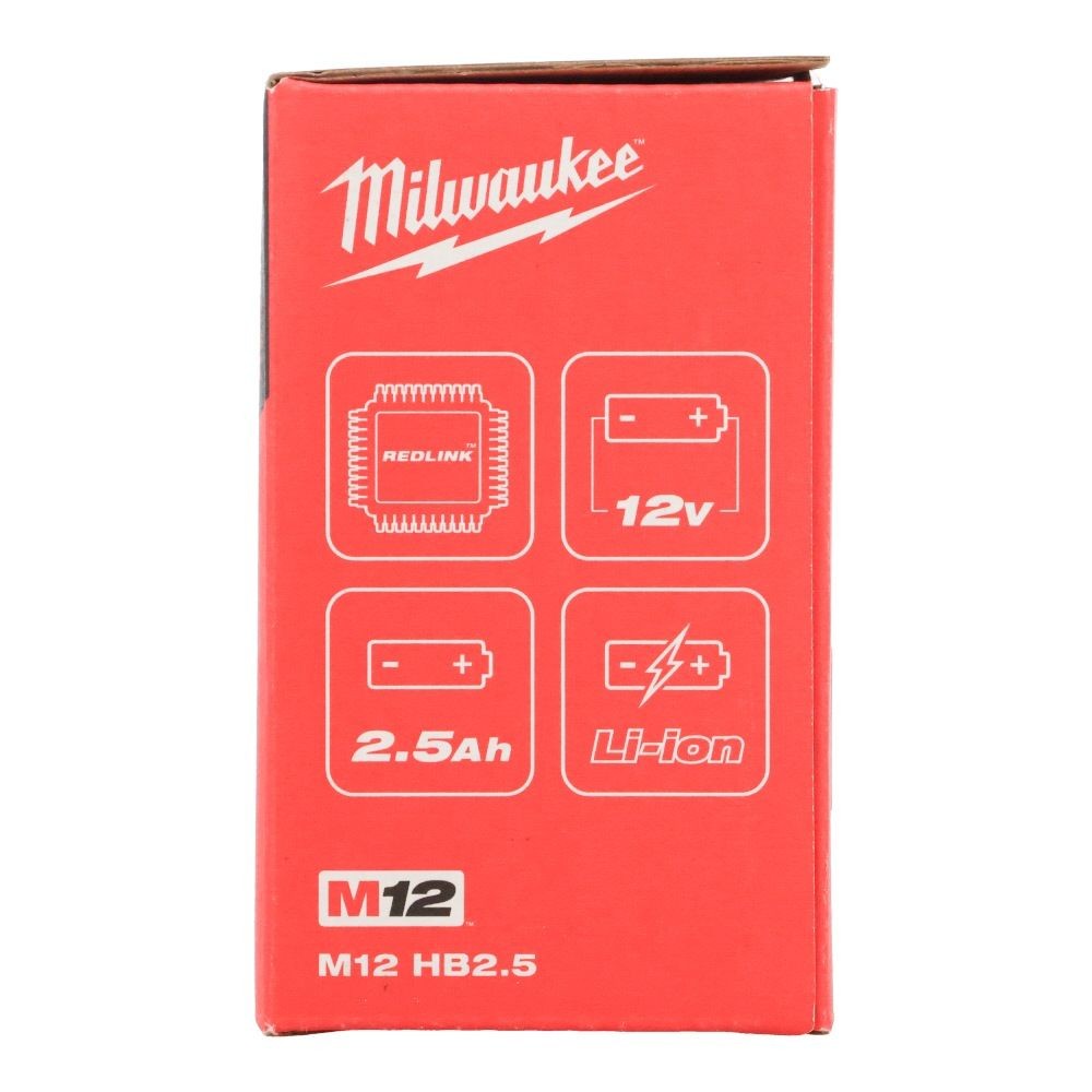 M12 2.5Ah パワーブーストバッテリー, 2.5Ah, 12V