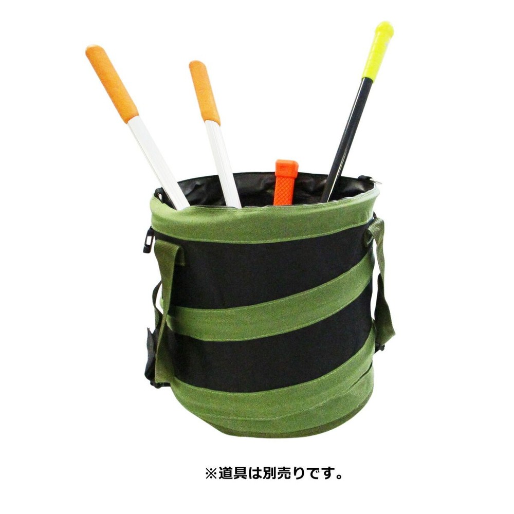 ウイザ WIZ'A　スプリングバッグ　ラウンド型　緑帯, GR（15cm）, 15cm