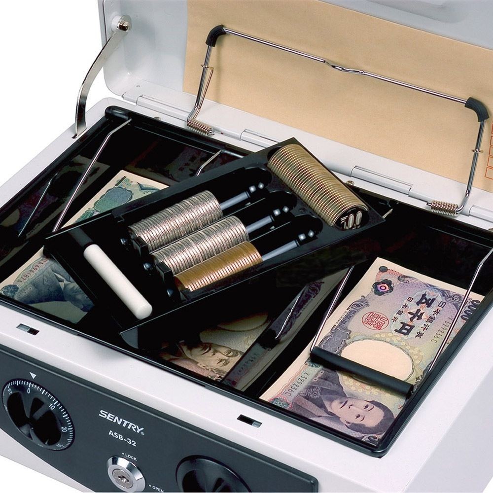 セントリー　手提げ金庫　ＡＳＢ―32, ライトグレー, ASB-32