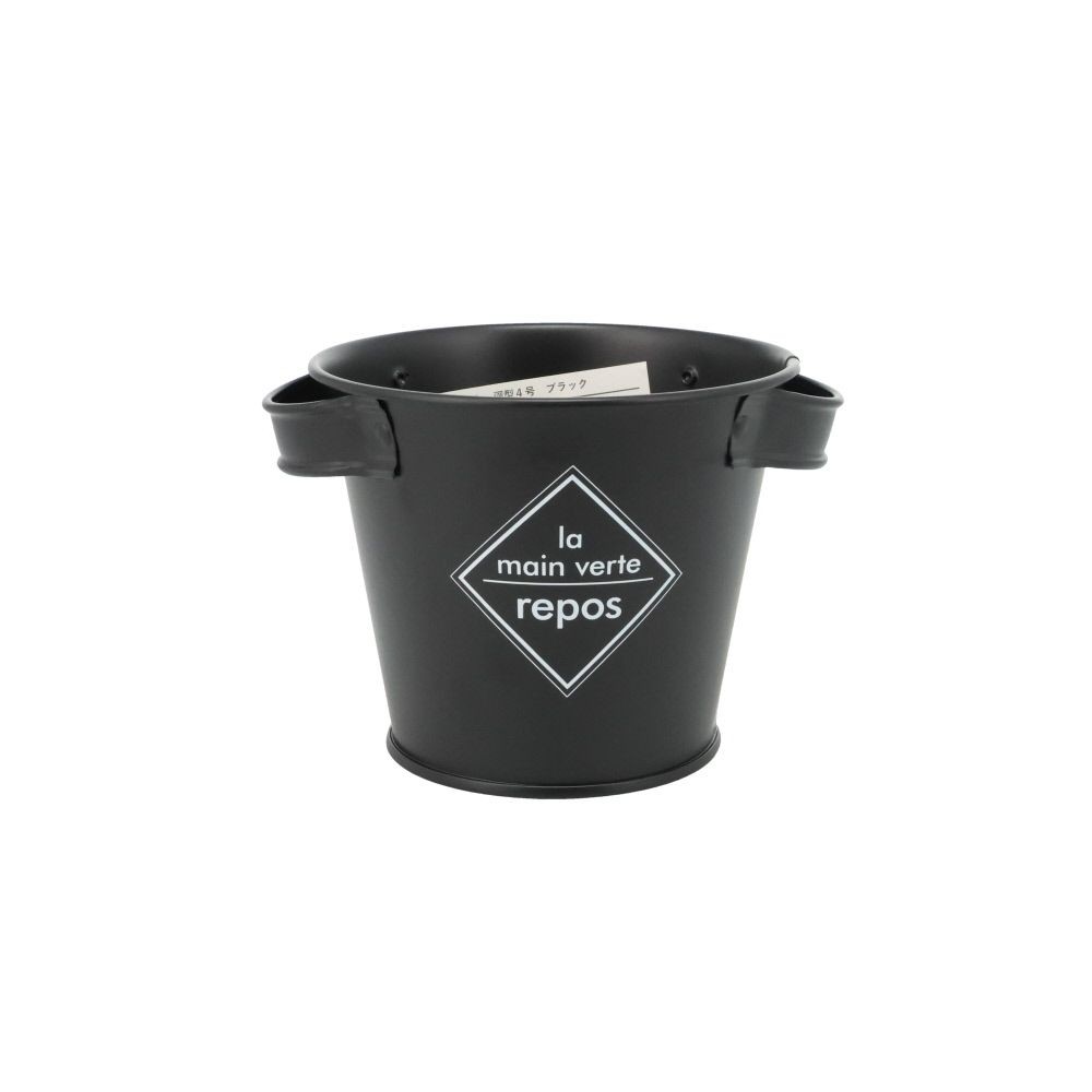 ピースポット　深型４号, ブラック, 深型4号