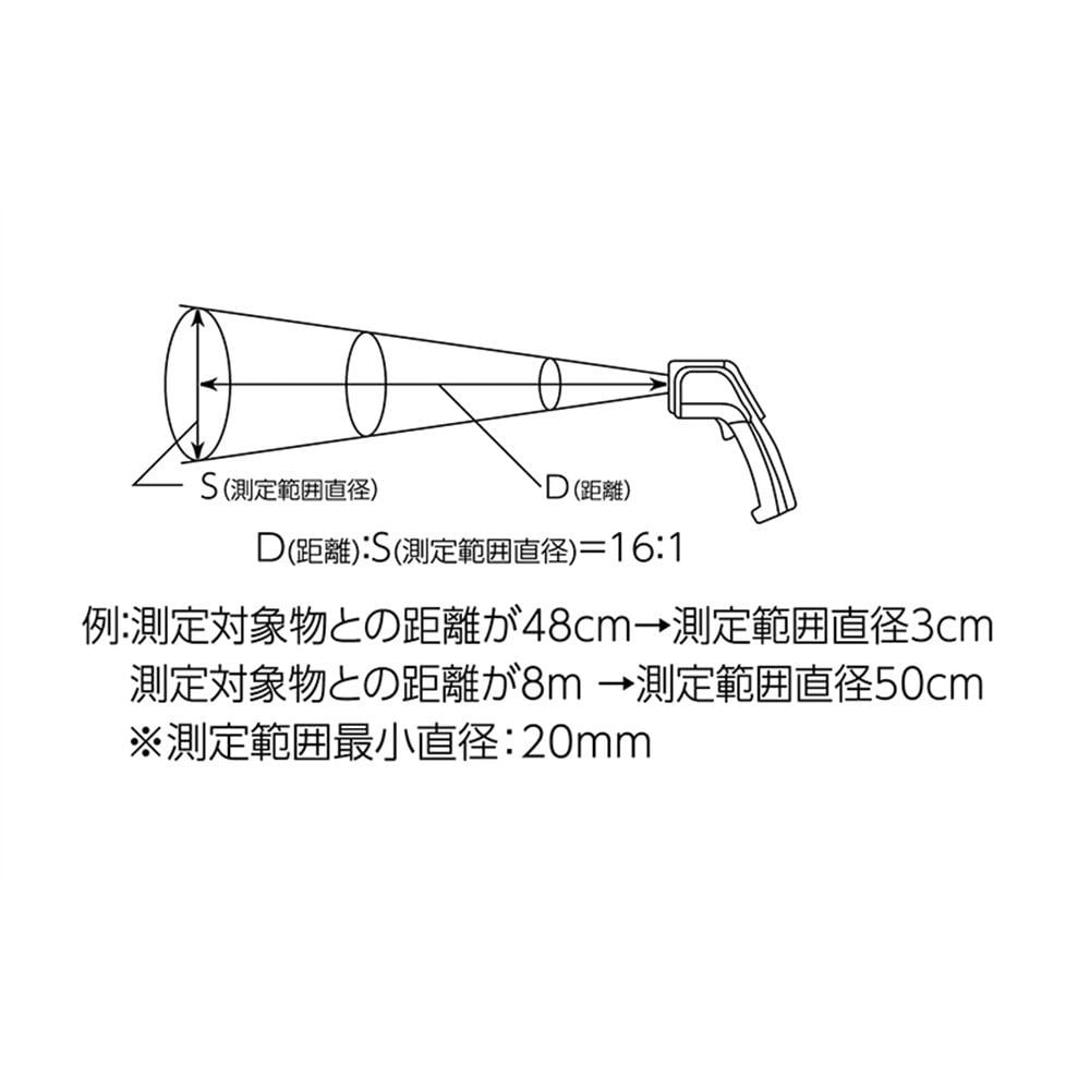 放射温度計 C レーザーポイント機能付 放射率可変タイプ, 73014, レーザー付