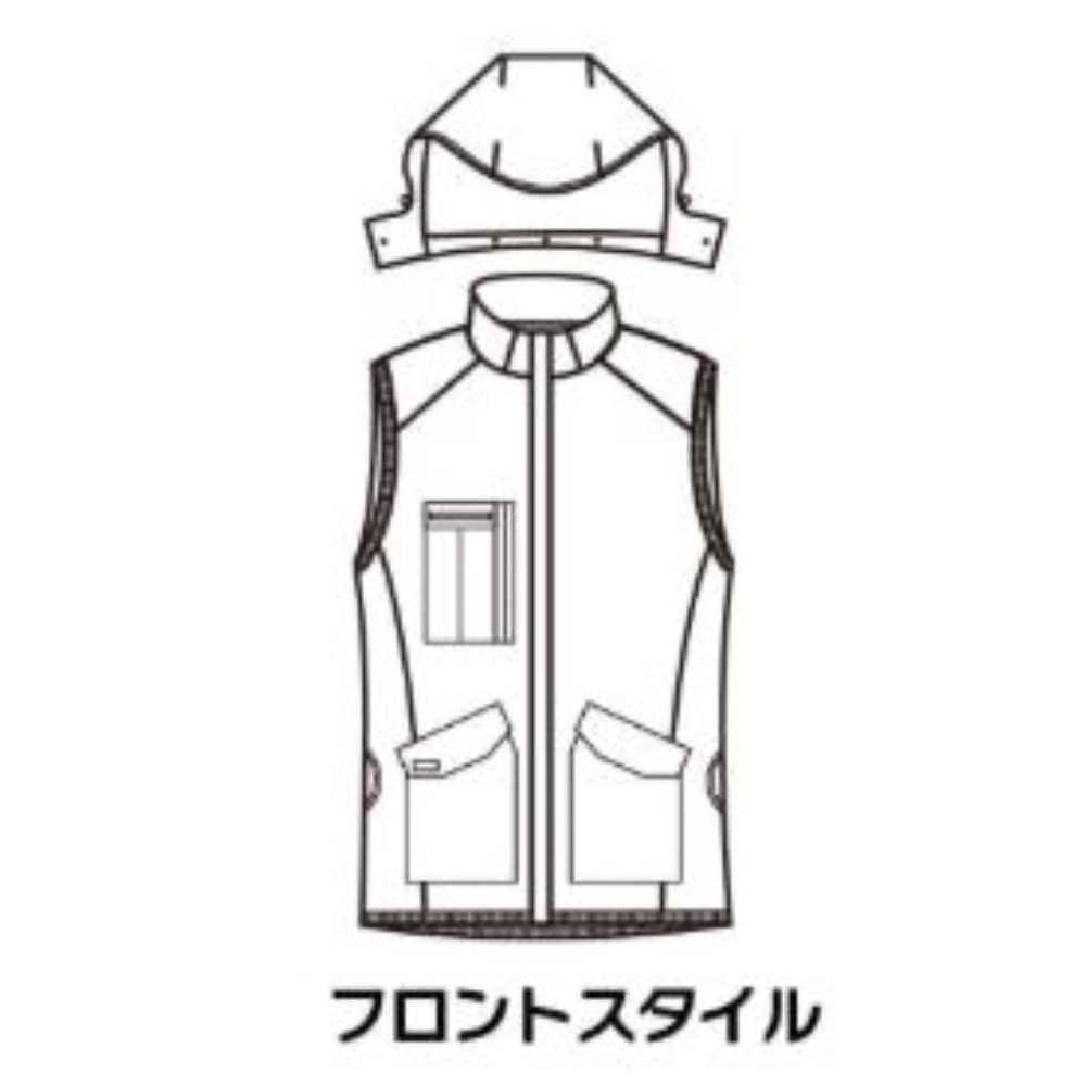 BURTLE AIRCRAFT バートル エアークラフト AC2074 ブラック, ブラック, Mサイズ