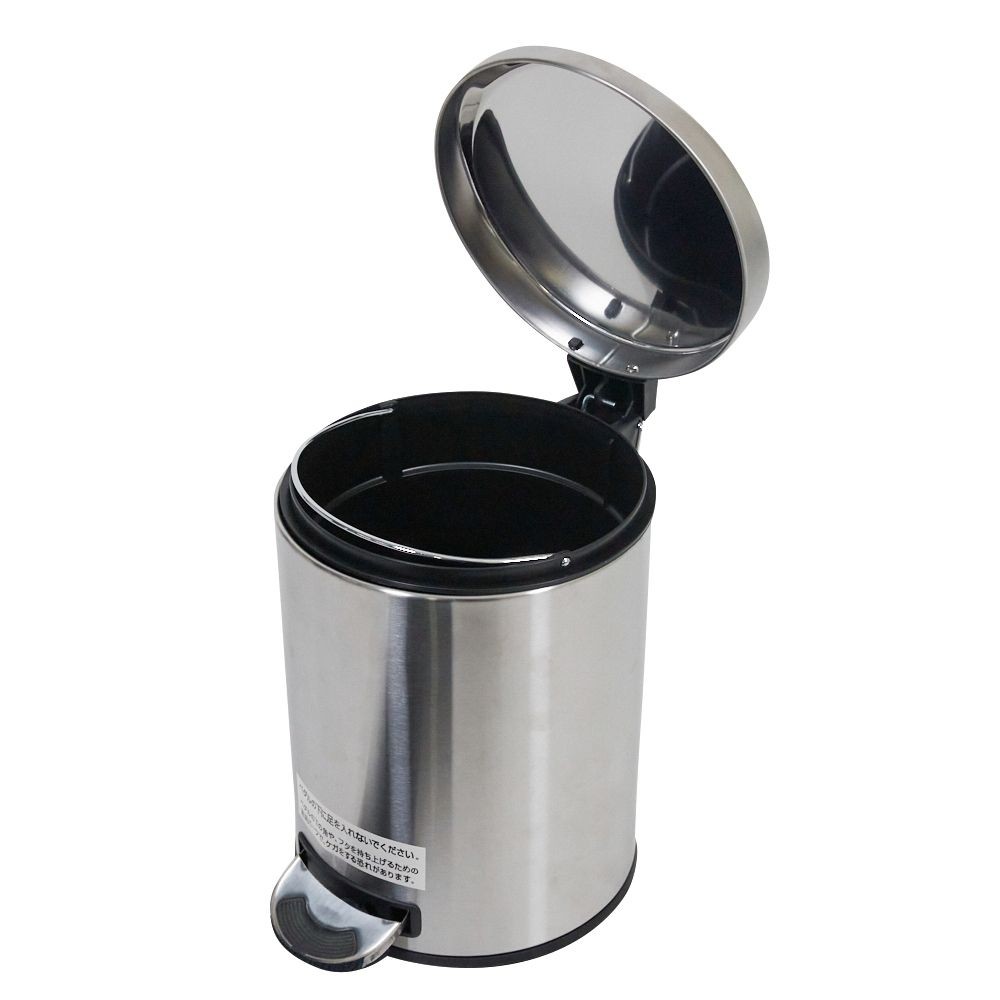 ステンレスペダルペール, シルバー（5.0L）, 5.0L