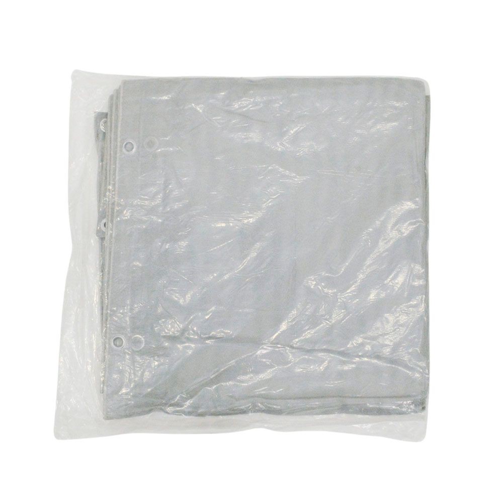 防炎メッシュシート　（約）１．８×５．１ｍ　グレー, グレー, 1.8×5.1m