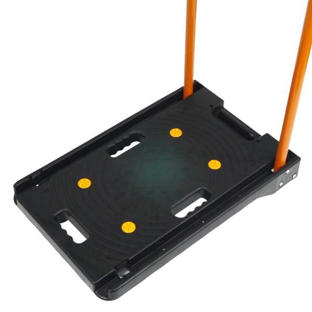 樹脂製フラットカルシズ台車　耐荷重80ｋｇ, 黒, 耐荷重80kg