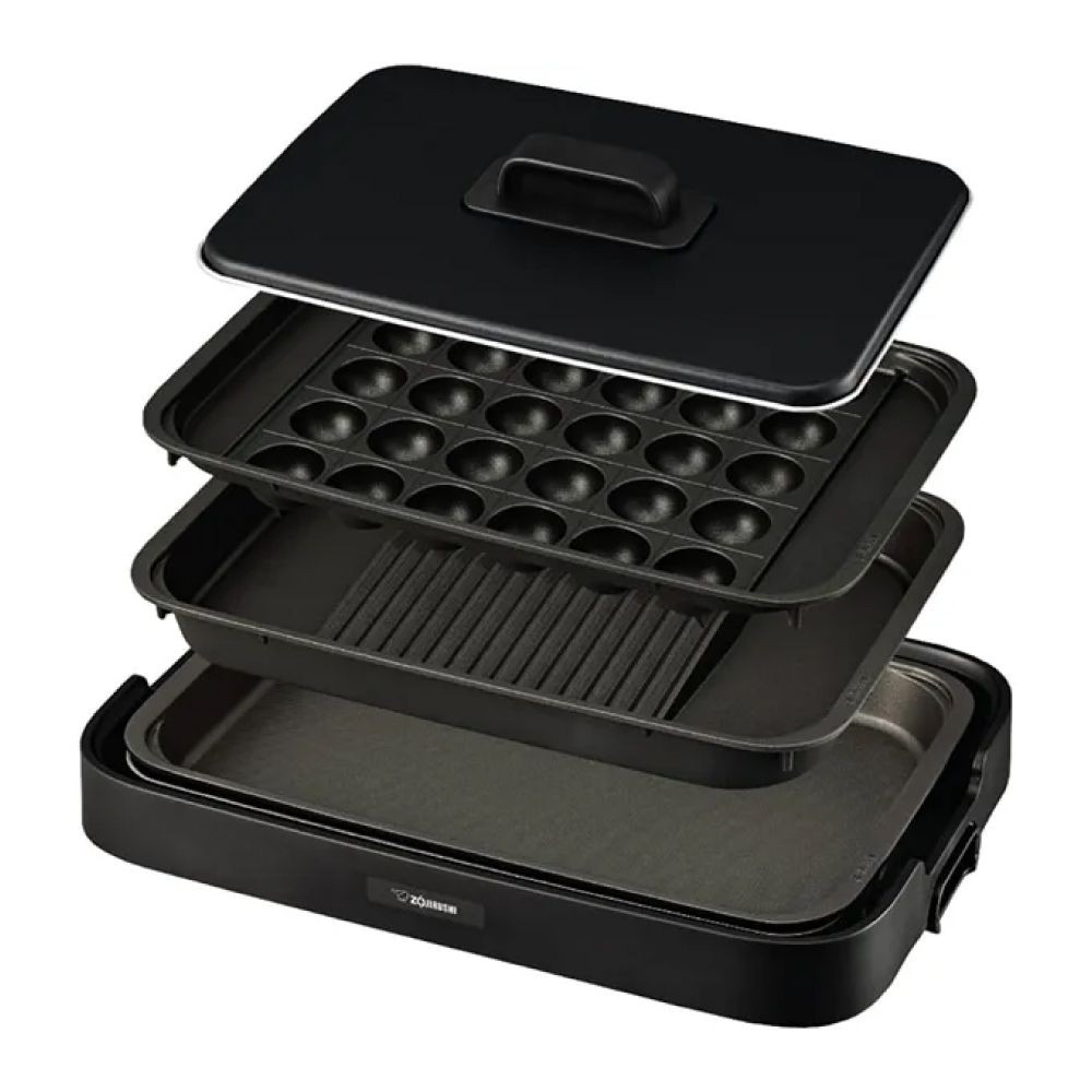 象印ホットプレート ブラック EA-KJ30-BA 象印 (D), ブラック, 3枚プレート