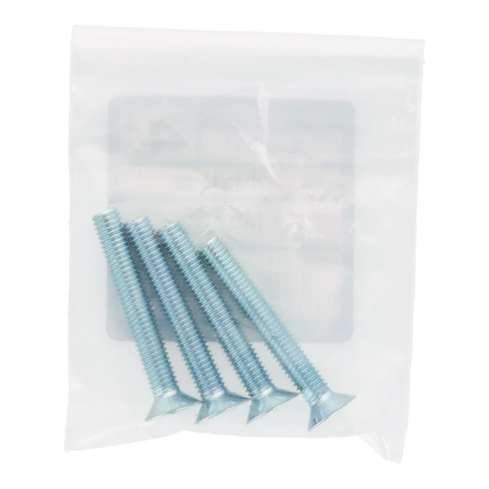 小ねじ　皿　ユニクロ　Ｍ５&times;３５ｍｍ　４本入, シルバー, M5&times;35mm