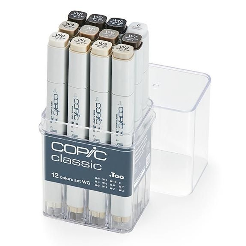 コピッククラシック 12色セット WG ウォームグレイ 12501020 .Too, 12色セット ウォームグレイ, コピッククラシック　セット