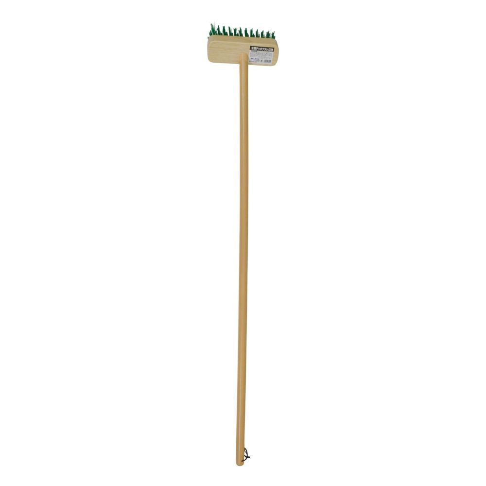 木柄デッキブラシ 18ｃｍ, 木柄, 18cm