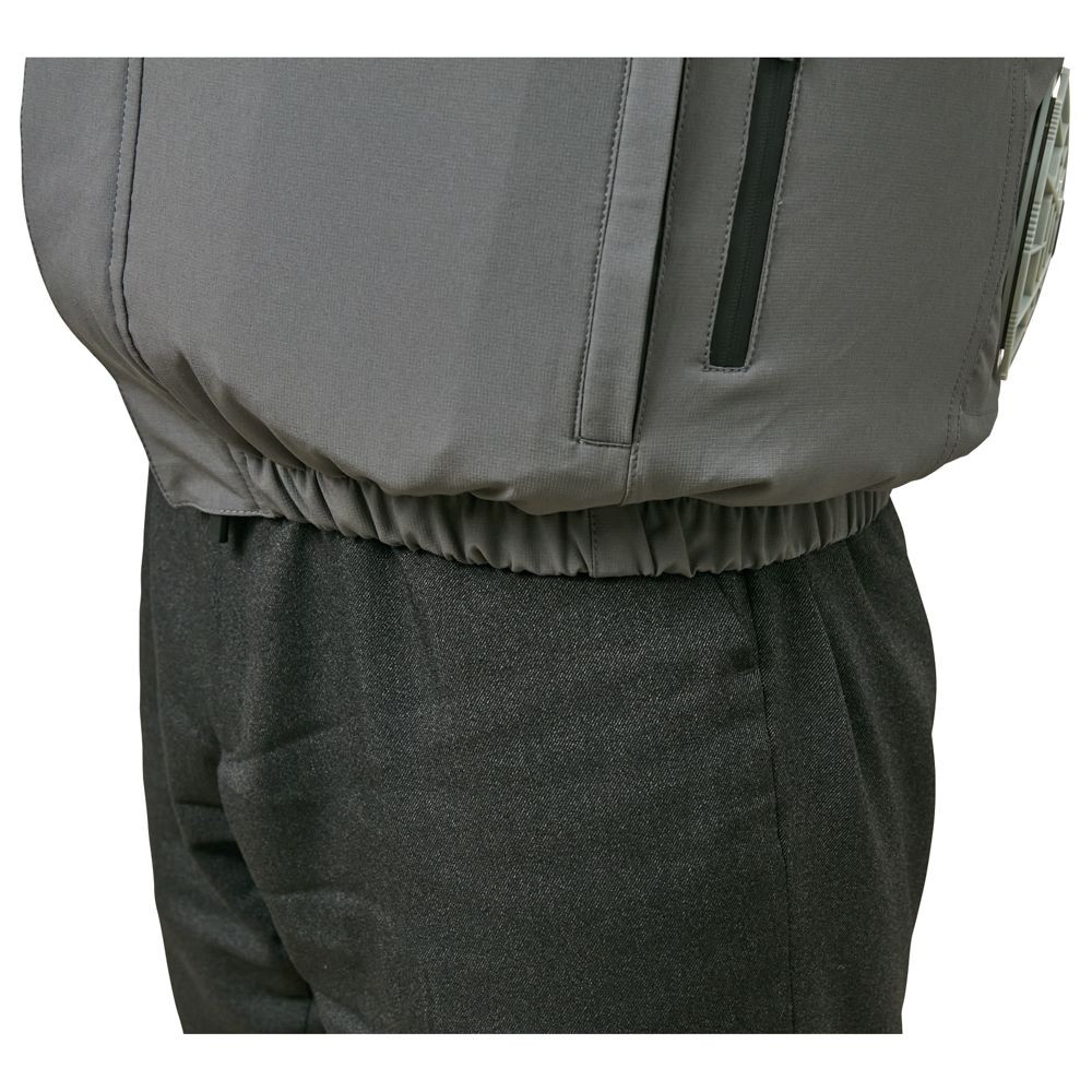 【2025年モデル】ウイザ WIZ'A サイドファン空調ウェアＰＲＯ　半袖　チャコールグレー, チャコールグレー, Mサイズ