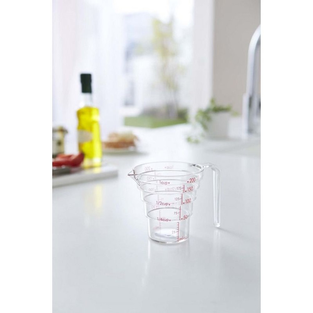 段々計量カップ　200ＭＬ　クリア, その他カラー１, 200ml