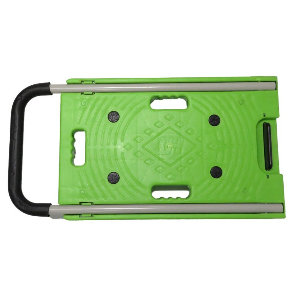 音が静かなハンドル収納式台車　グリーン, グリーン, 4.7kg