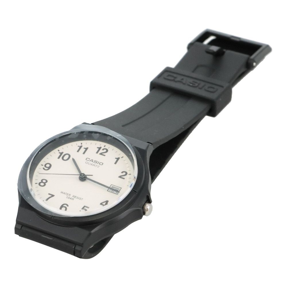 カシオ　アナログウオッチ　カシオコレクション　スタンダード　５気圧防水, ブラック&times;ホワイト, 幅36.1mm