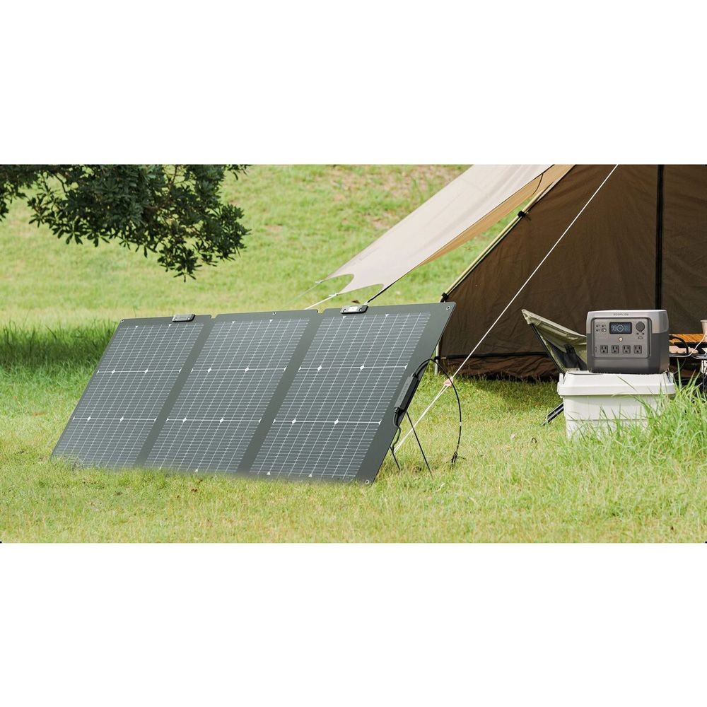 エコフロー EcoFlow 160W 両面ソーラーパネル Gen2 EFSOLAR160W-BIFICIAL, ブラック, 幅615mm&times;奥行1628mm&times;高さ25mm