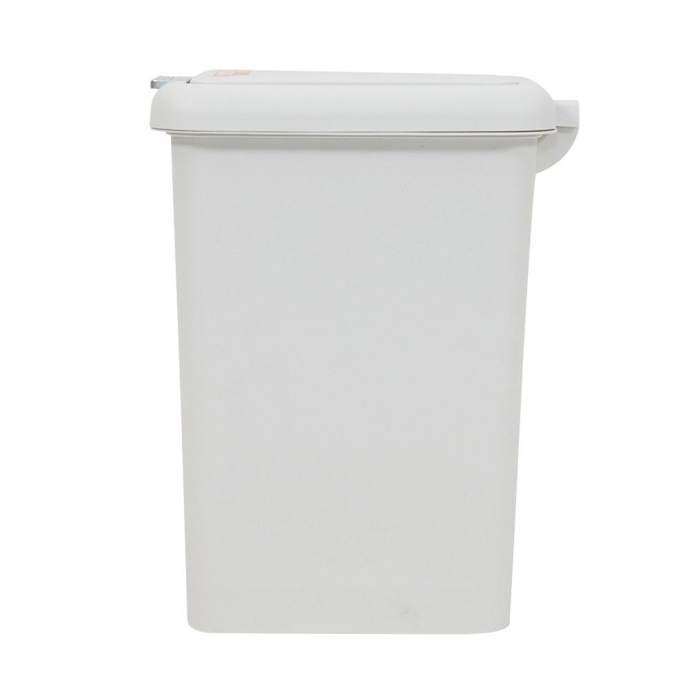 いちいち踏まなくていい ポイポイ投入口付きペダルペール, ホワイト（10L）, 10L