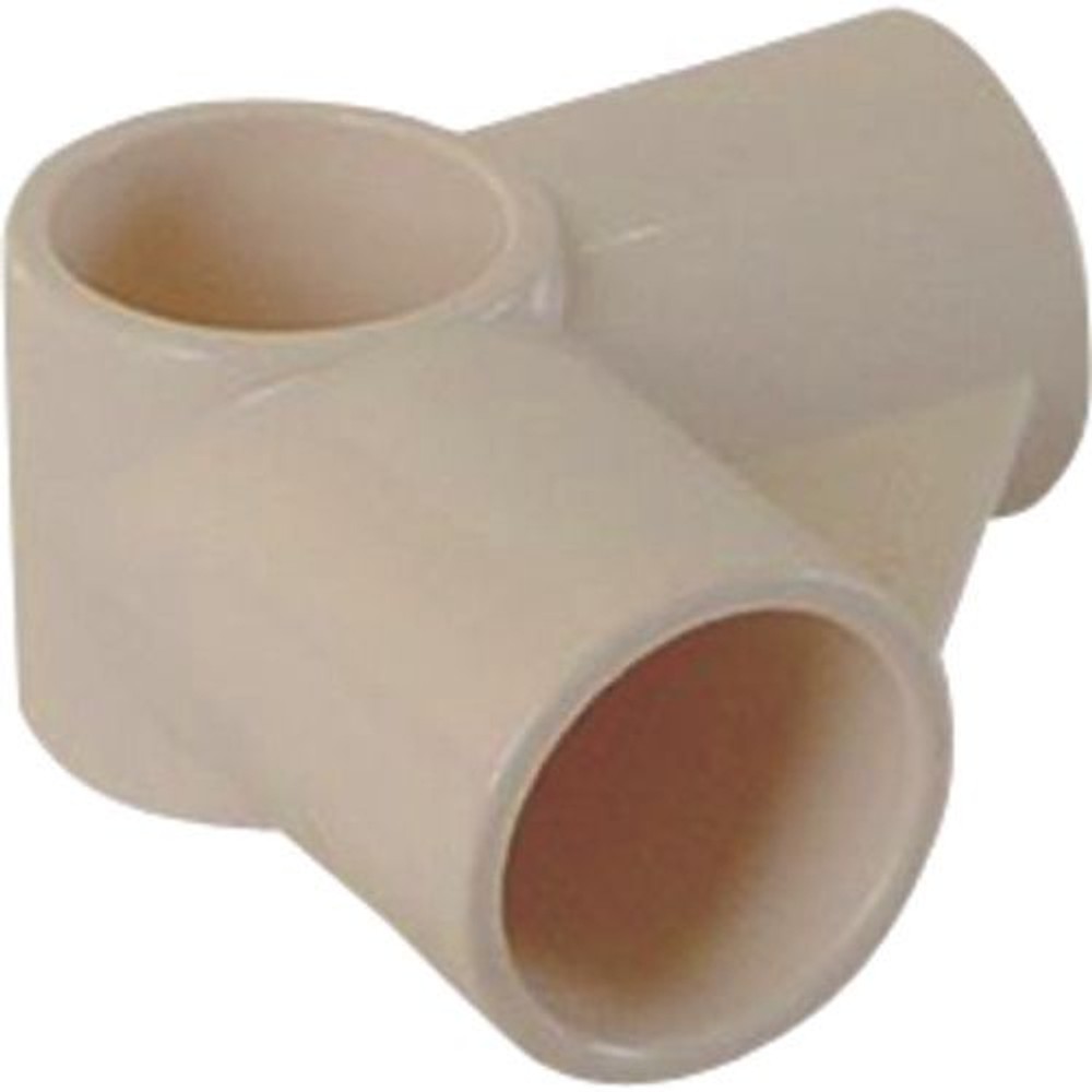YAZAKI 矢崎化工 イレクタープラスチックジョイント J-12C S 中間コーナー用 Φ28用, アイボリー, 4方向（中間コーナー用・1方向通し）