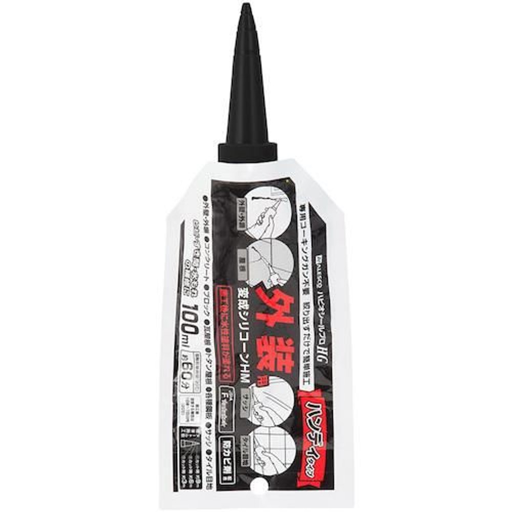 建築・内装用補修剤 変成シリコーンＨＭ アルミパウチ 100ml, ホワイト, 100ml