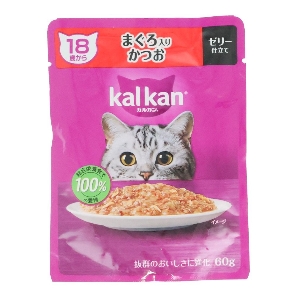 カルカンパウチ　１８歳から　まぐろ入りかつお, １８歳から　まぐろ入りかつお, 60g