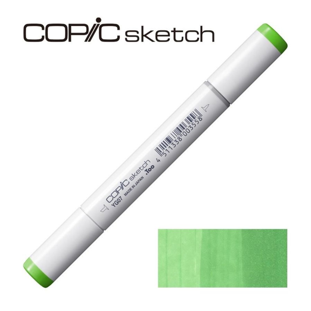 コピックスケッチ YG07 アシッド・グリーン,  YG07 アシッド・グリーン, スケッチ