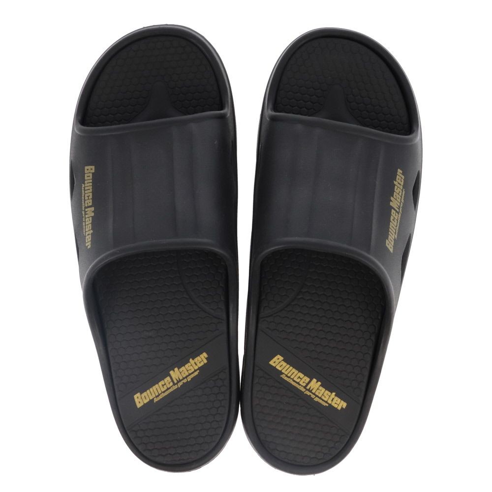 紳士　ＢＭ防滑高弾力　シャワーサンダル　ＢＫＧＤ　ＬＬ, ブラック&times;ゴールド, LLサイズ